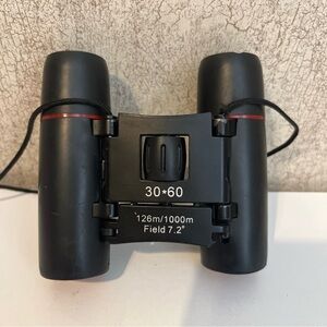 Black 30x60 Compact Binoculars - 7.2° Field